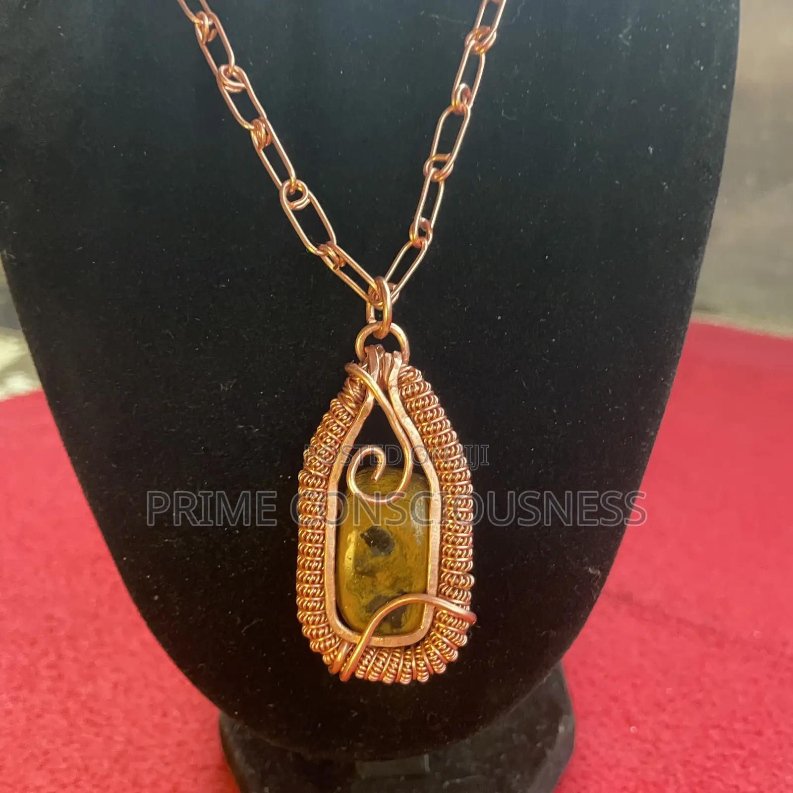 Tiger Eye Gemstone Healing Pendant