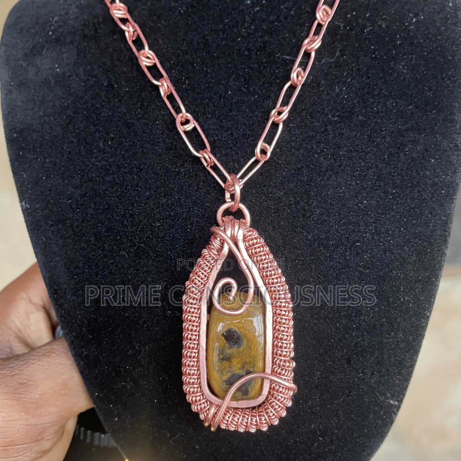 Tiger Eye Gemstone Healing Pendant