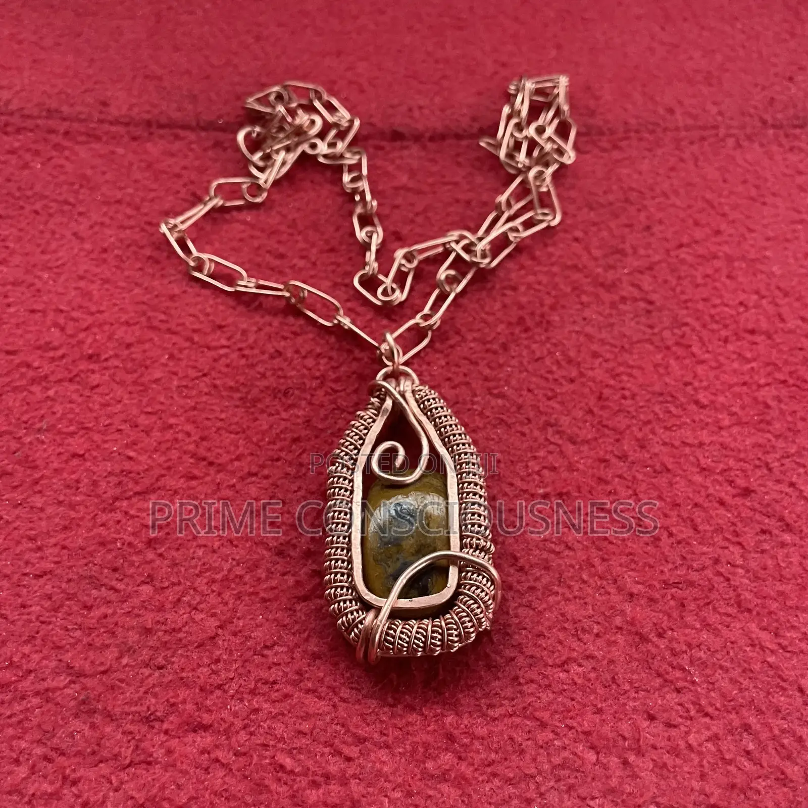 Tiger Eye Gemstone Healing Pendant