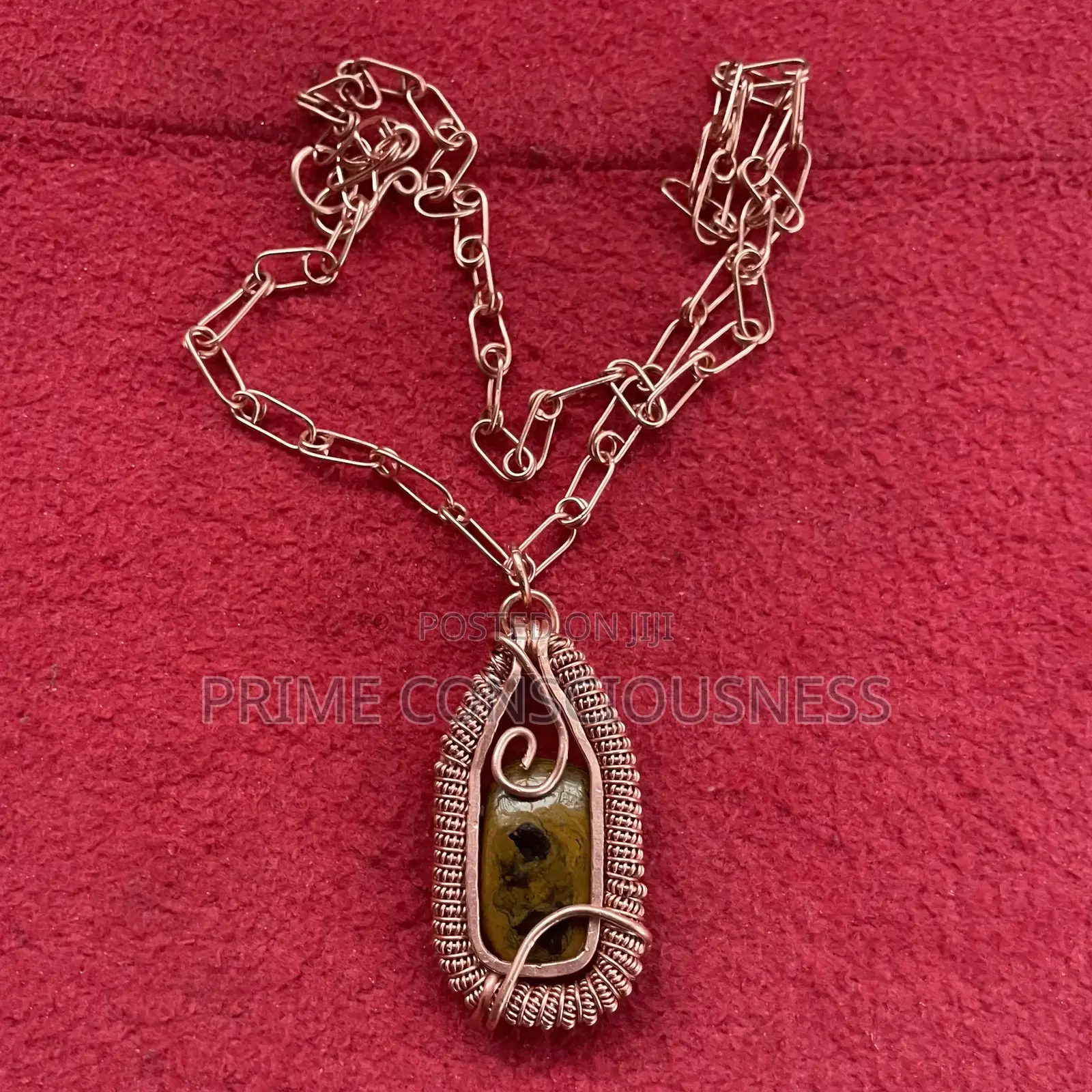 Tiger Eye Gemstone Healing Pendant