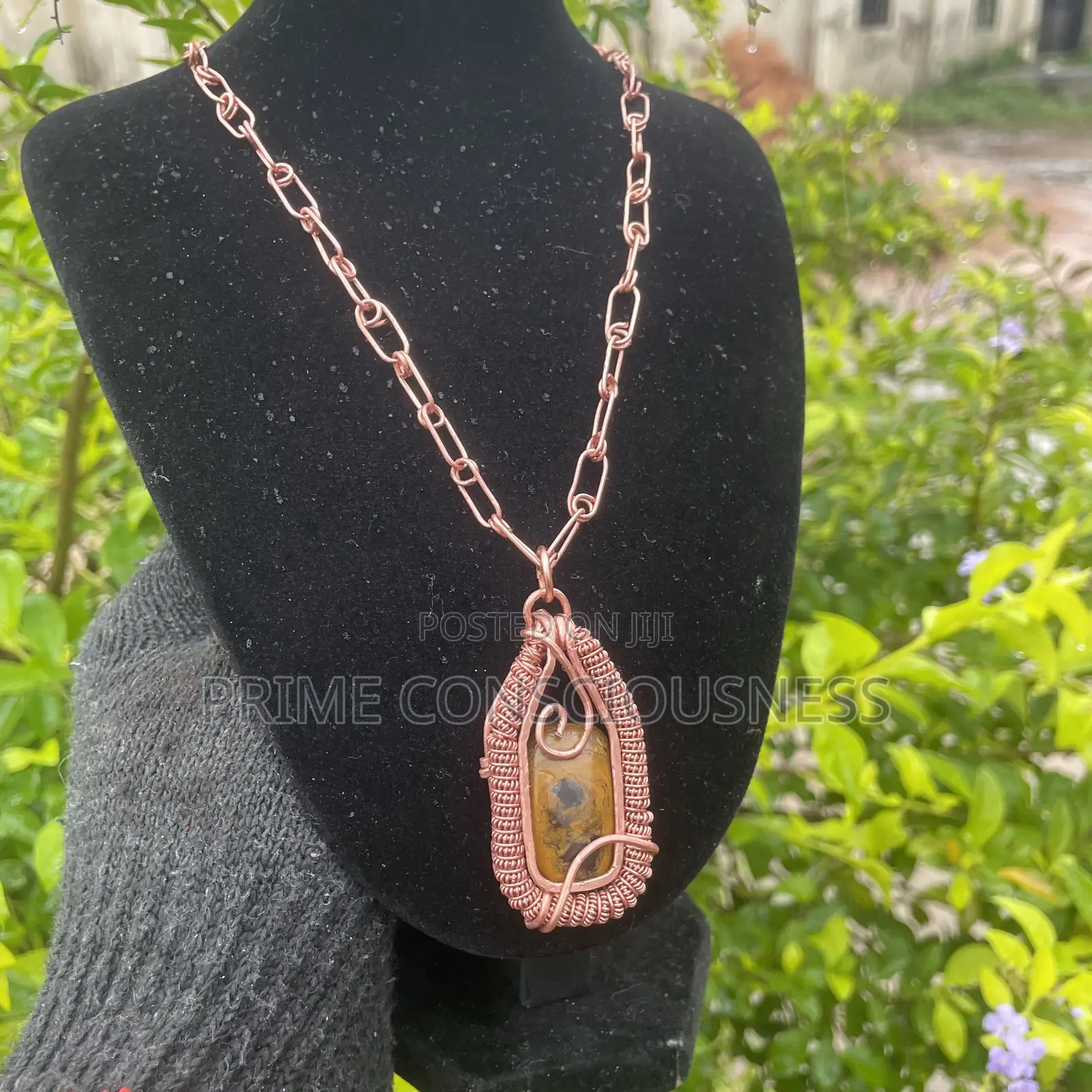 Tiger Eye Gemstone Healing Pendant