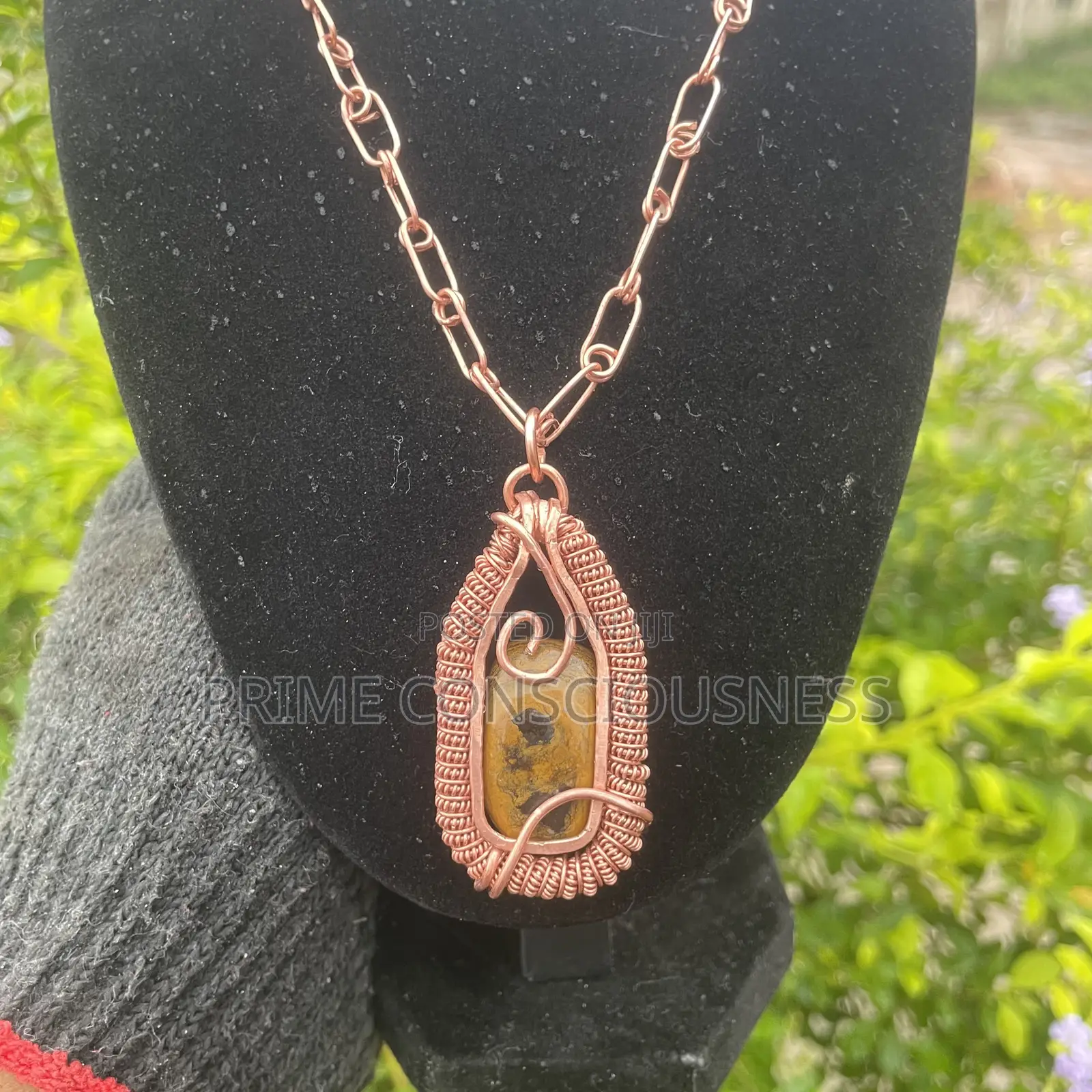Tiger Eye Gemstone Healing Pendant