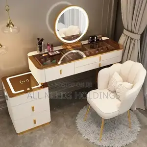 Vanity Dresser With Bluetooth Speaker, Usb And Wireless Phone Charge