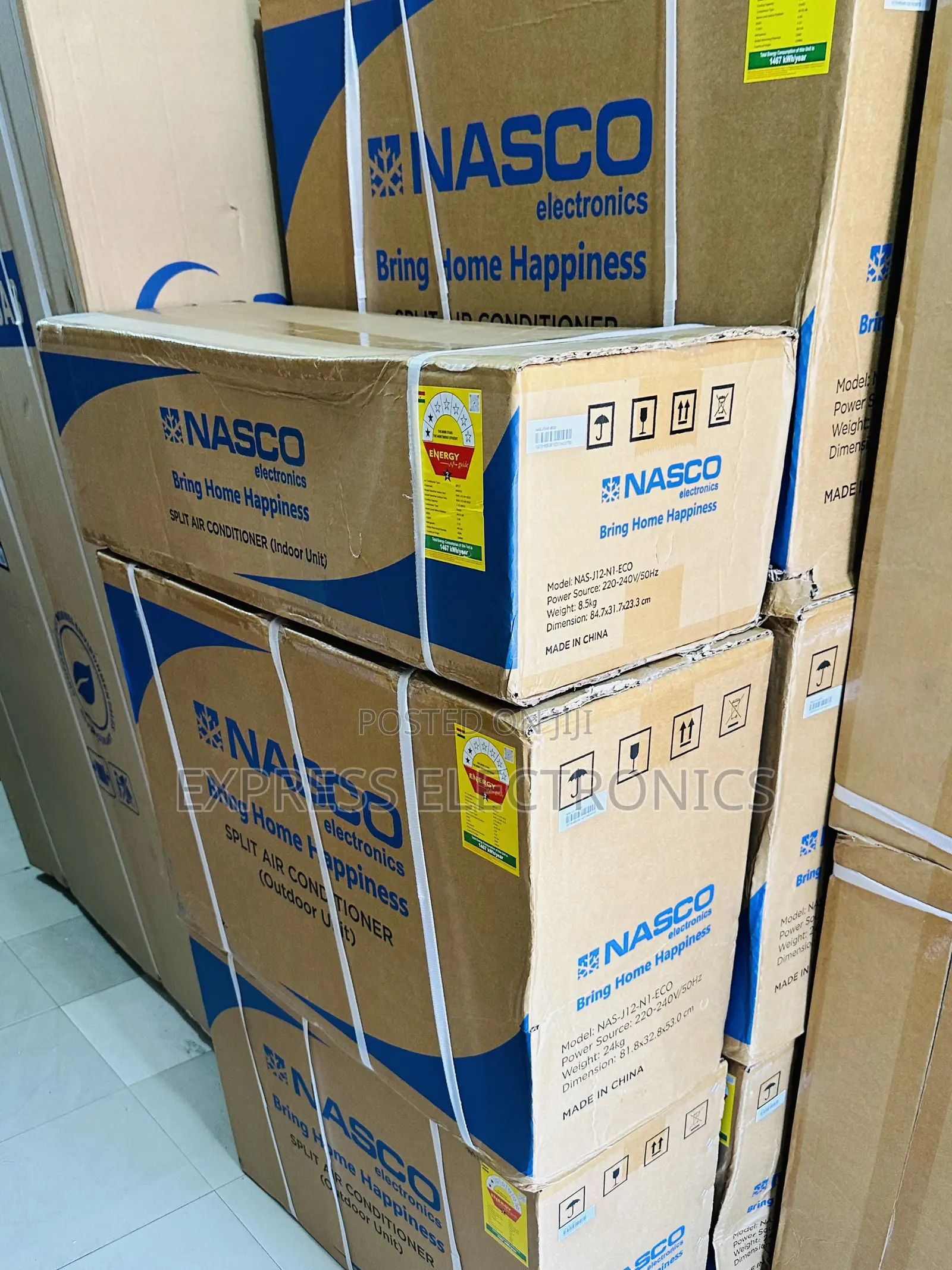 Eco Mode Function Split Inverter 2.Hp Nasco Air Conditioner