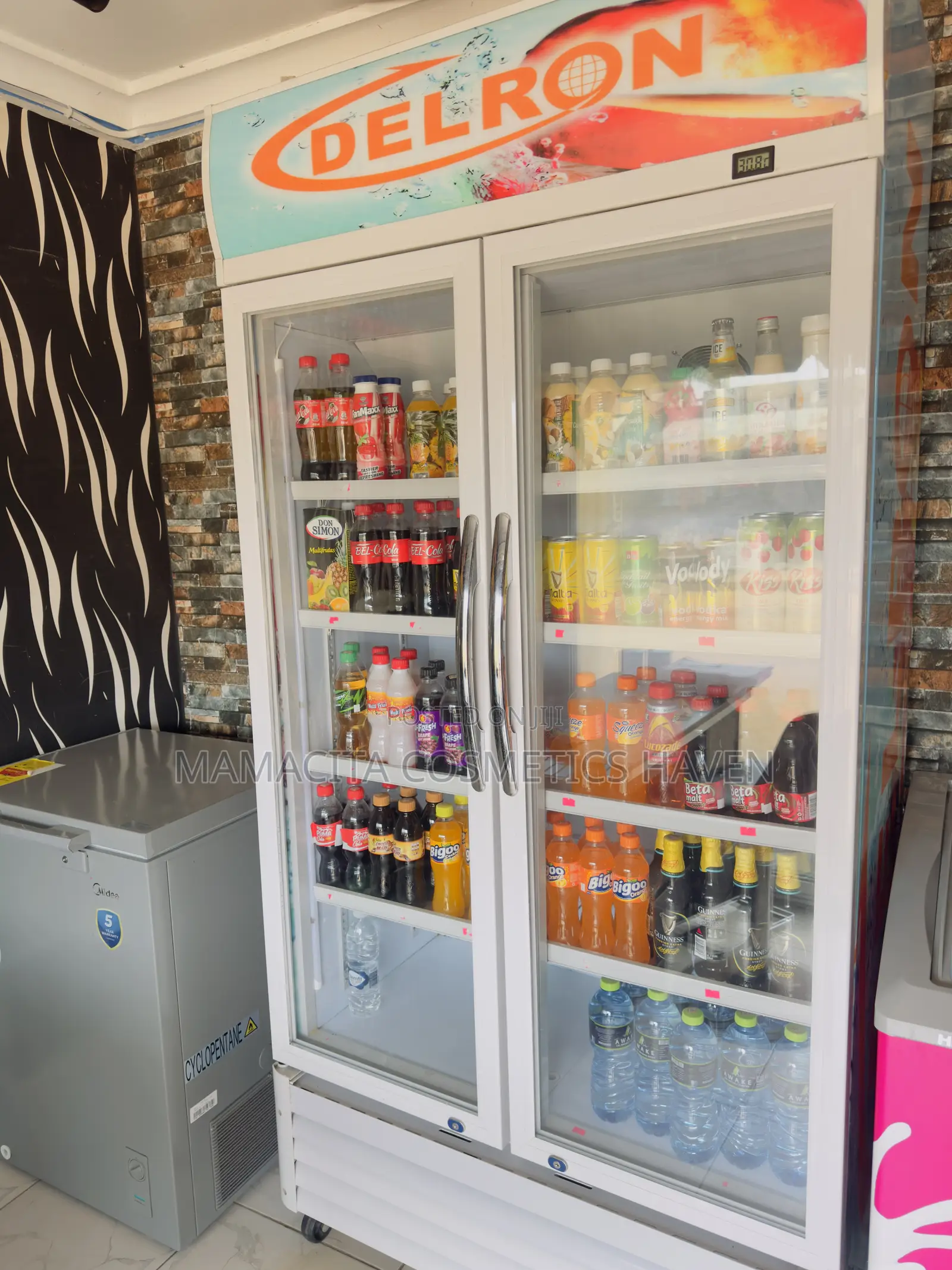 Delron Double Door Display Fridge