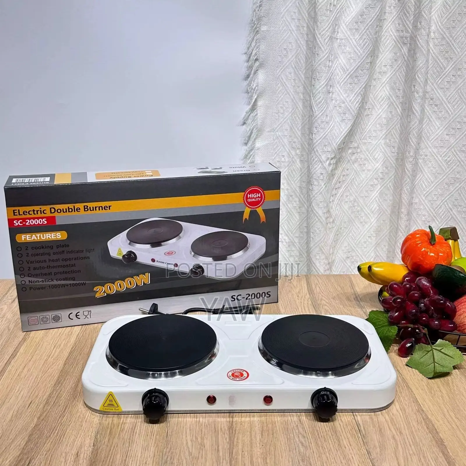 Electric 2 Burner Hot Plate-2000w