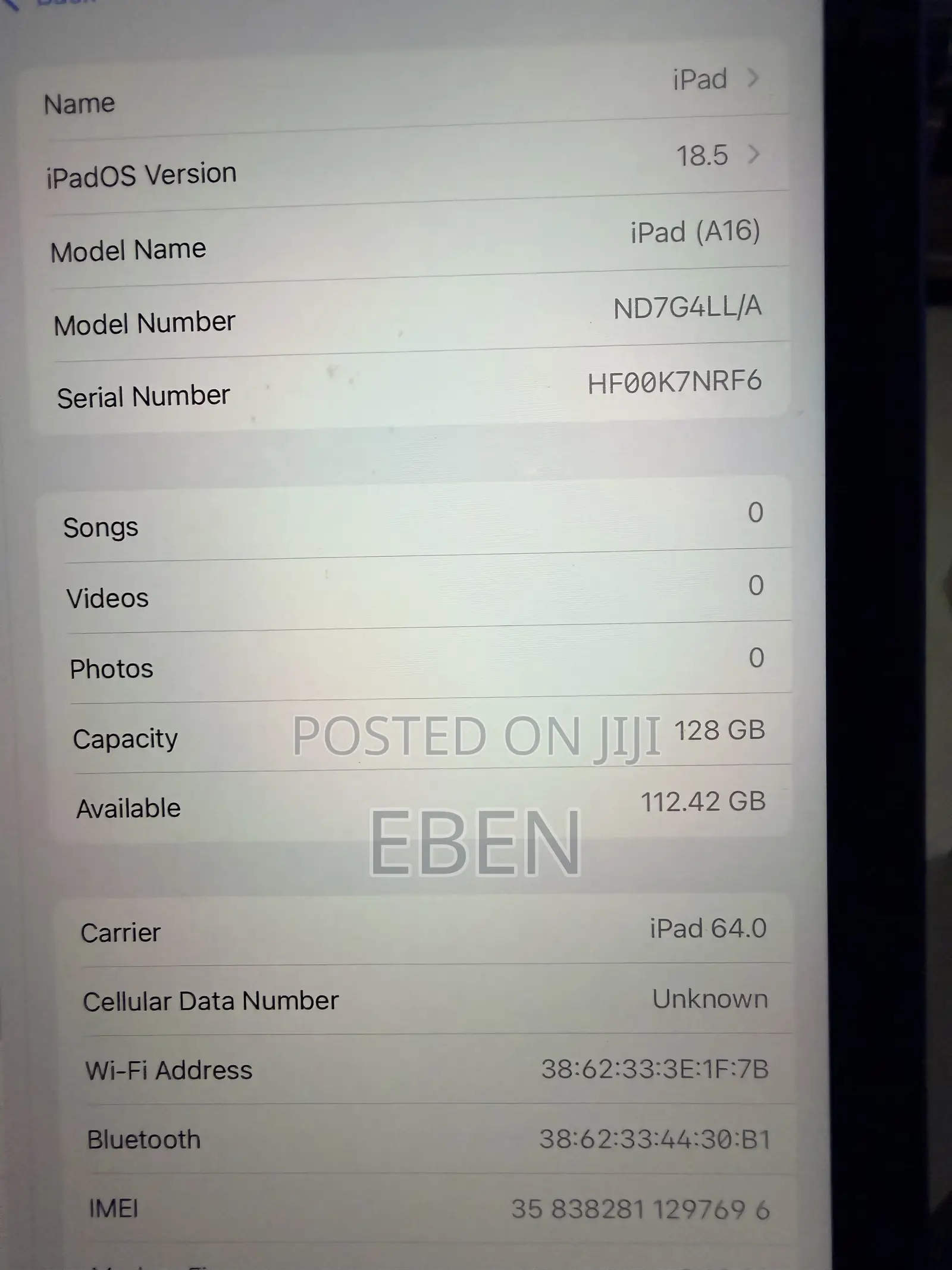 Apple iPad (2025) 128 GB Blue