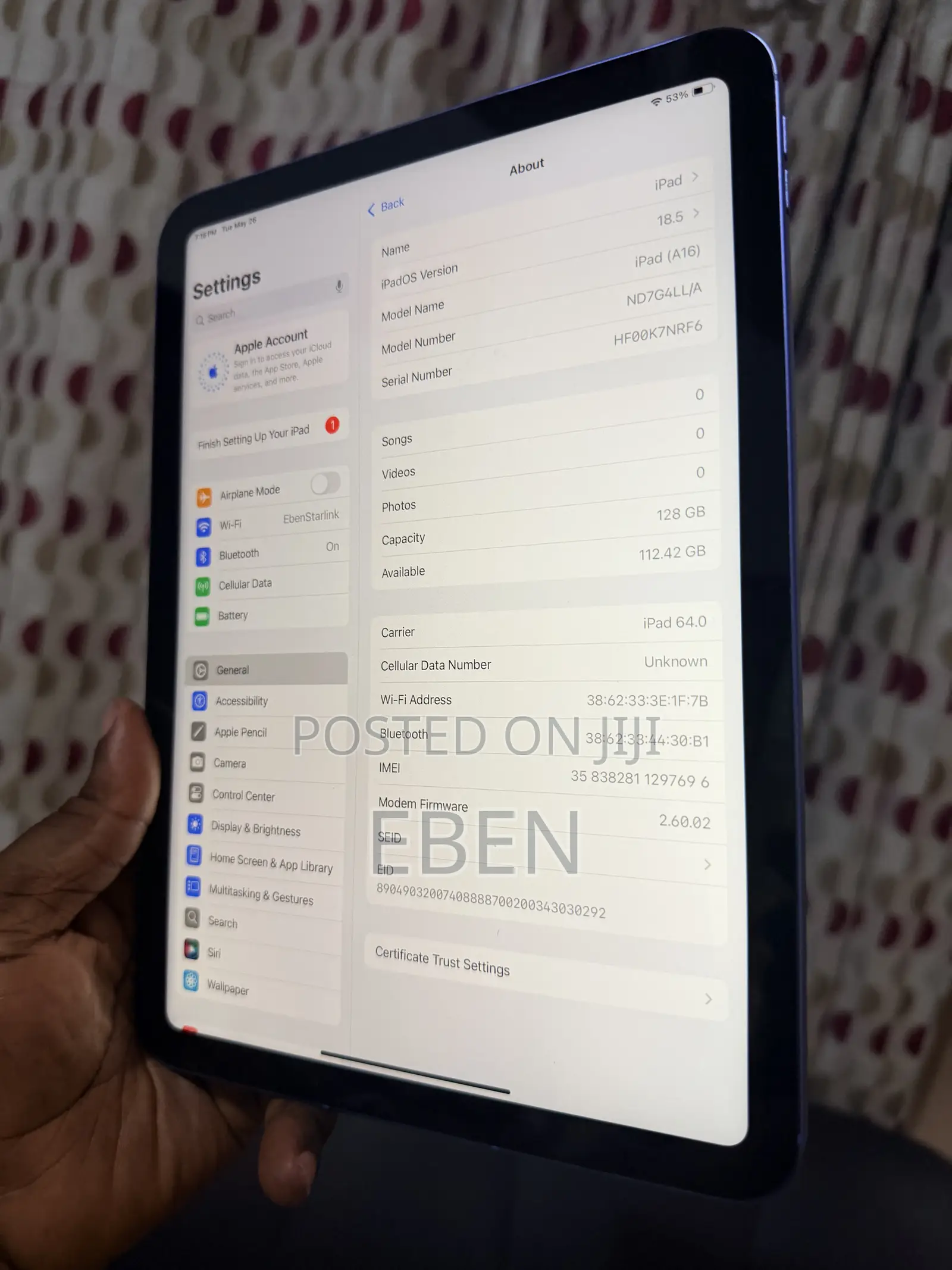 Apple iPad (2025) 128 GB Blue