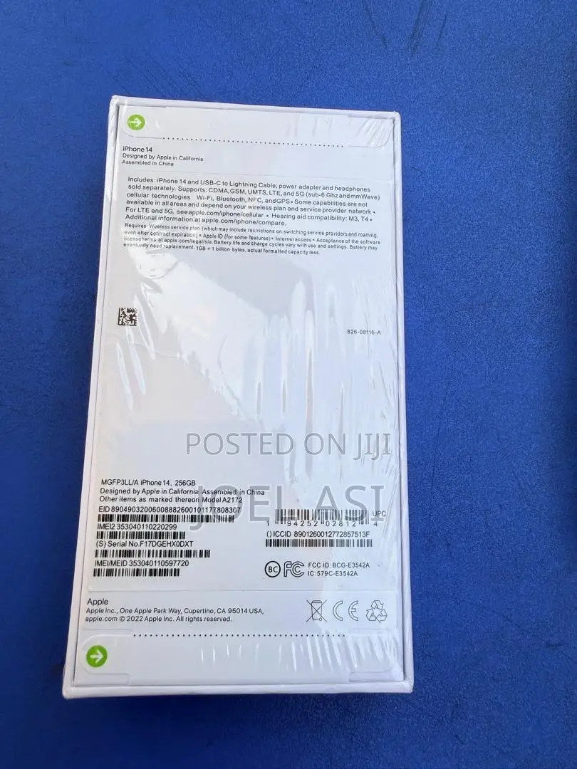 New Apple iPhone 14 256 GB Silver