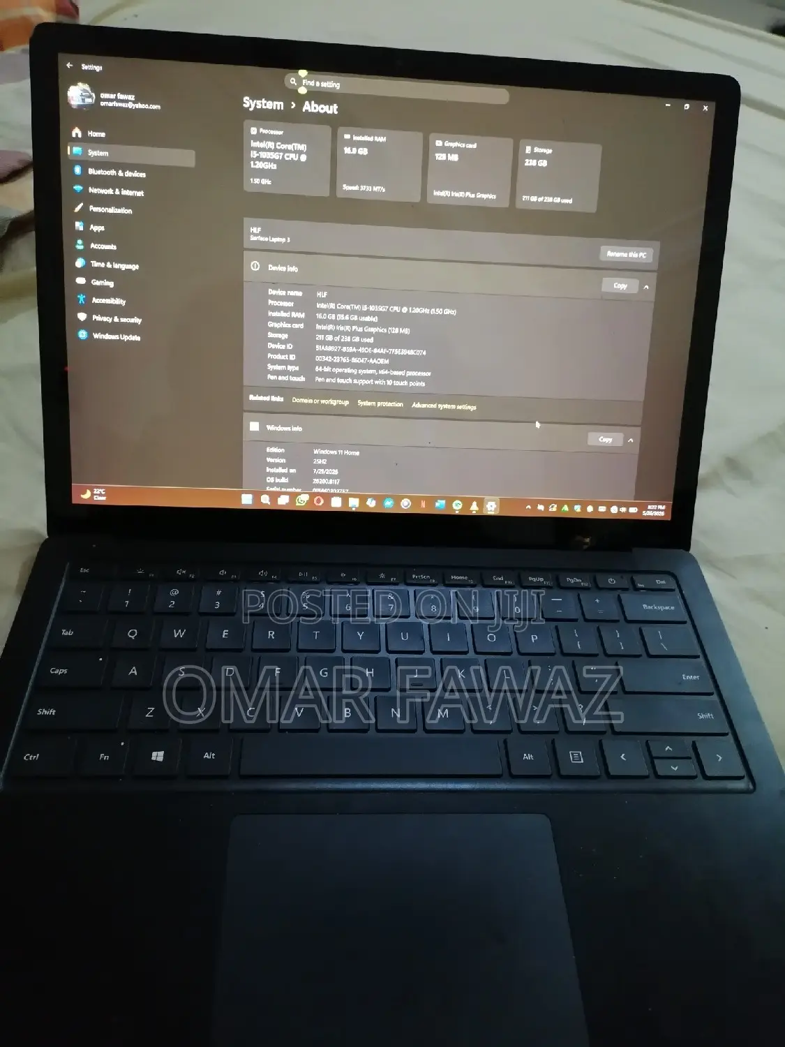 Laptop Microsoft Surface 3 16GB Intel Core i5 SSD 256GB