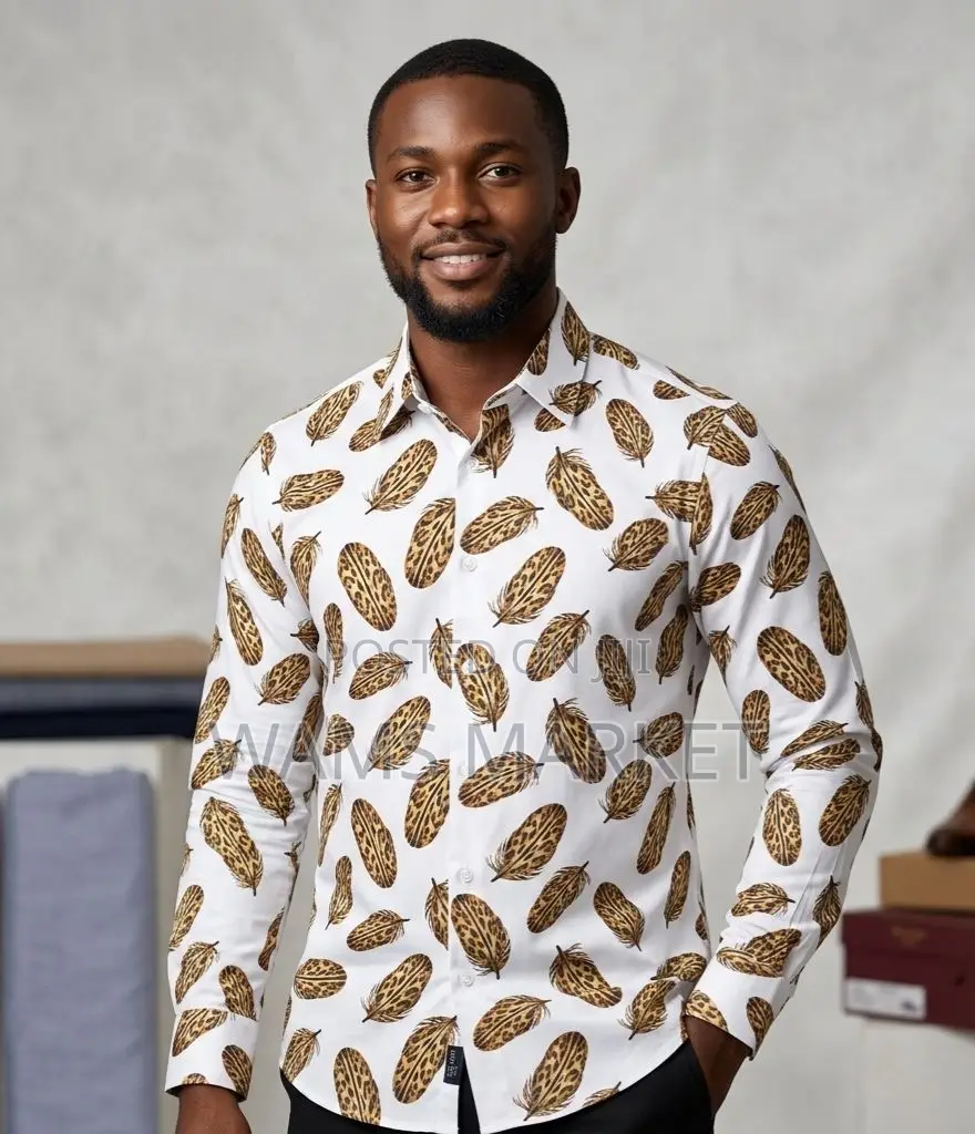 Vip Design Long Sleeved Shirts for Men