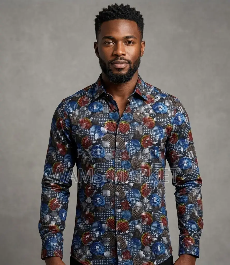 Vip Design Long Sleeved Shirts for Men