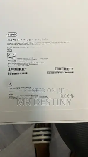 New Apple iPad Pro 13 (2025) 512 GB Black