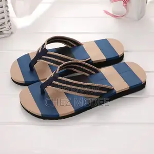 Stylish Stripe Flip Flops – Comfortable Casual Beach Slippers