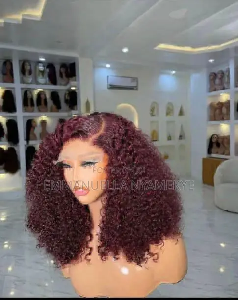 Piano Kinky Curly Human Hair Wig.