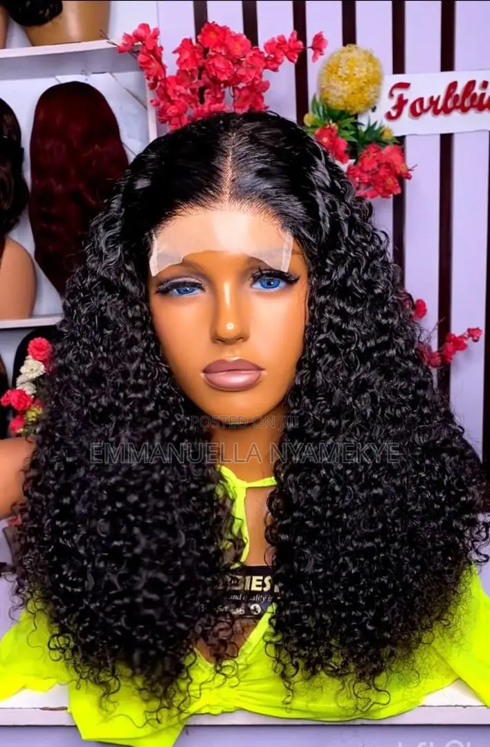 Piano Kinky Curly Human Hair Wig.