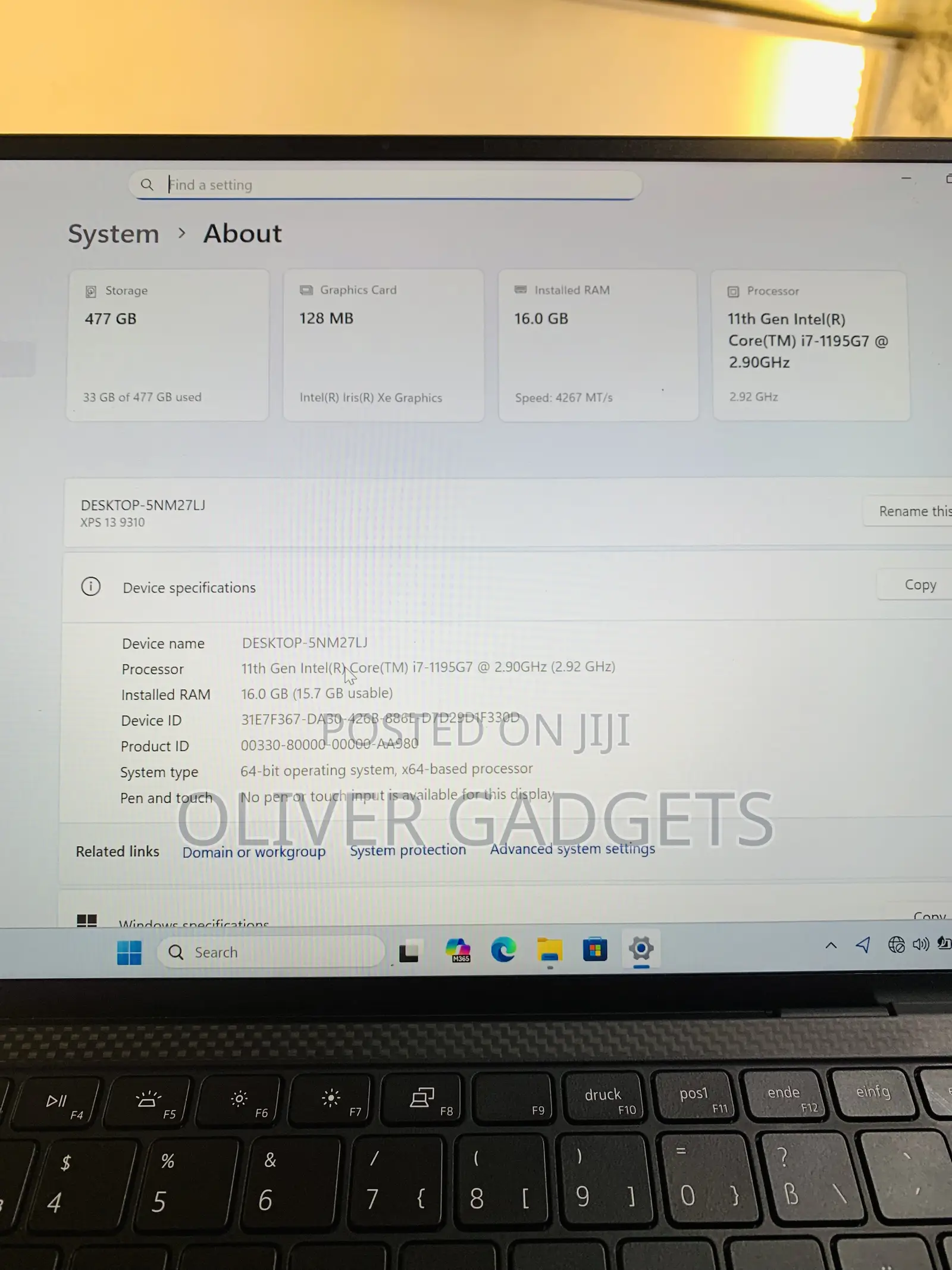 Laptop Dell XPS 13 16GB Intel Core i7 SSD 512GB