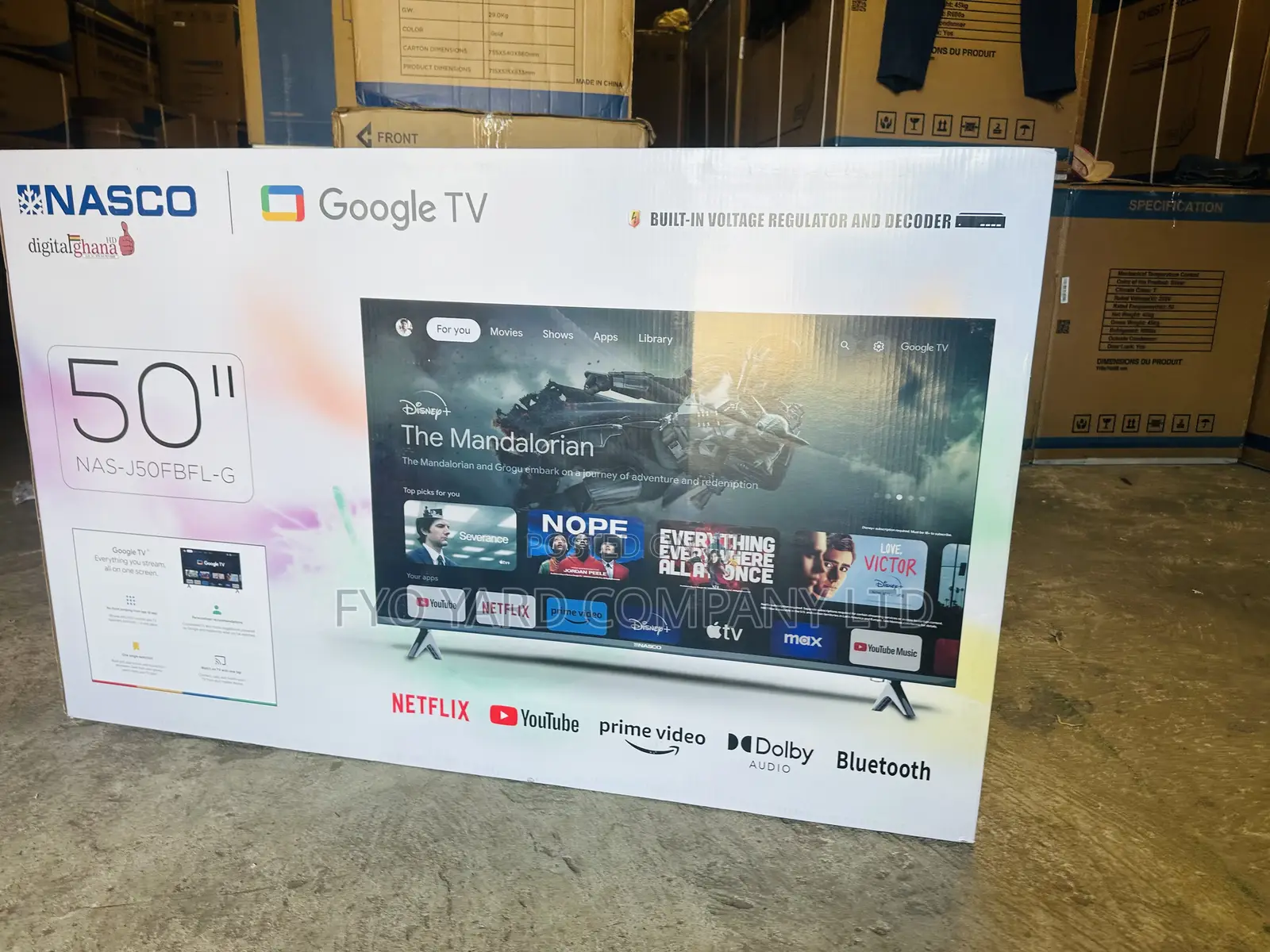 Original Nasco 50inch Smart Wifi Digital Andriod Led Tv