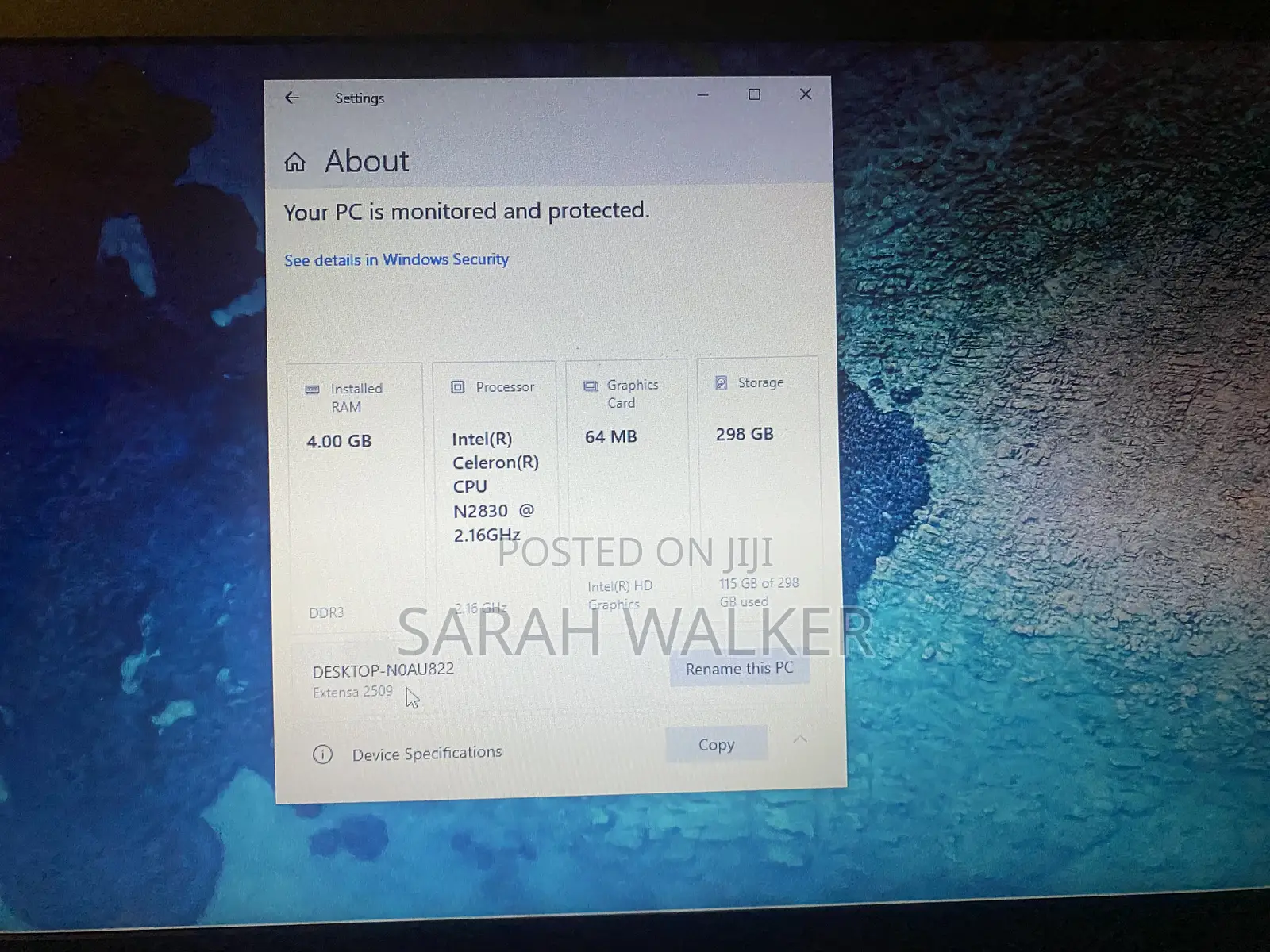 Laptop Acer 4GB Intel HDD 320GB