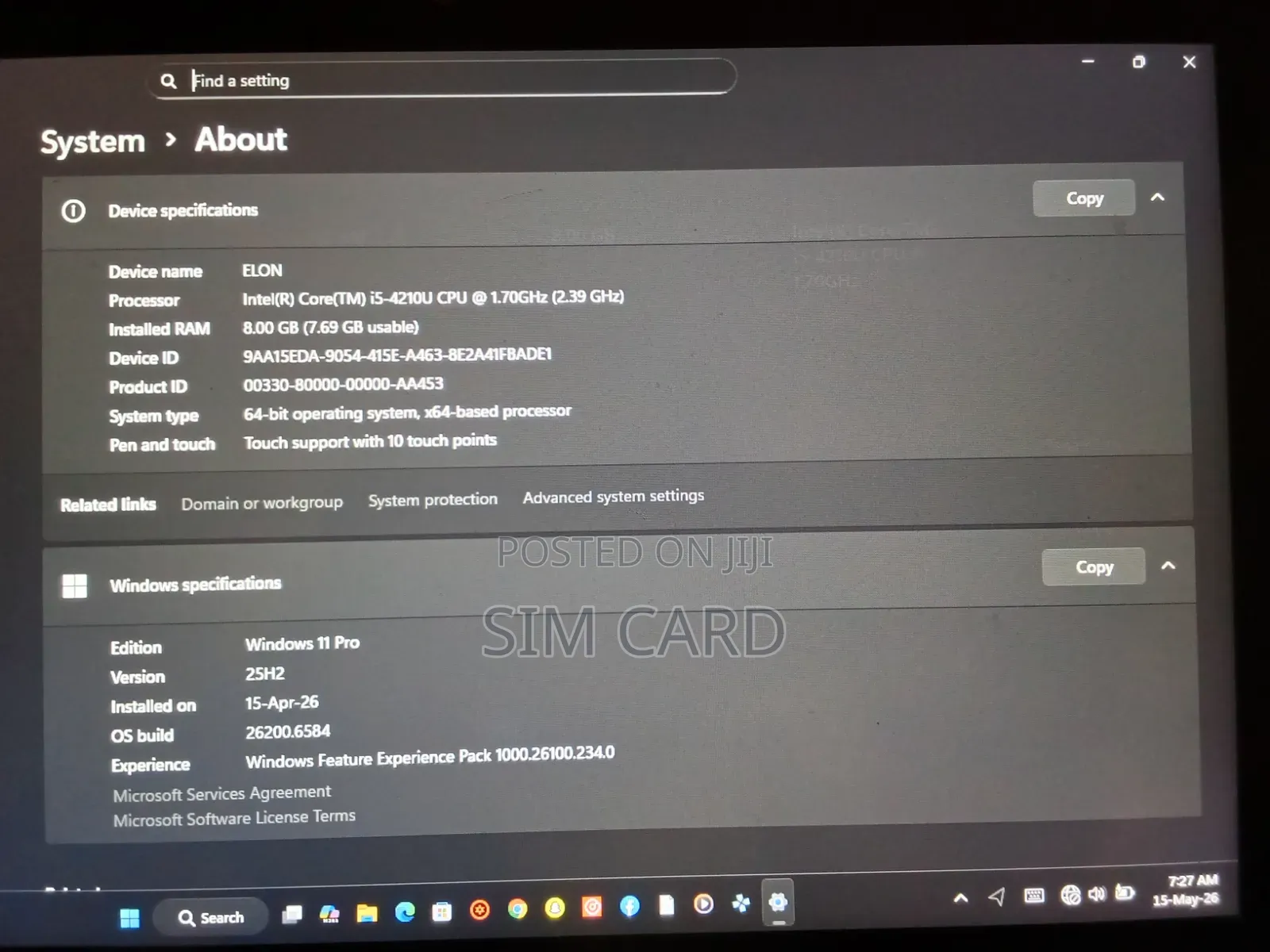 Laptop Lenovo ThinkPad X24 8GB Intel Core i5 HDD+SSD 60GB
