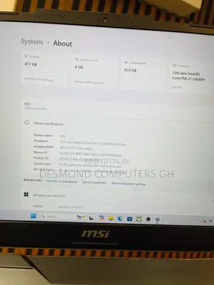 Laptop MSI Cyborg 15 16GB Intel Core i7 SSD 512GB