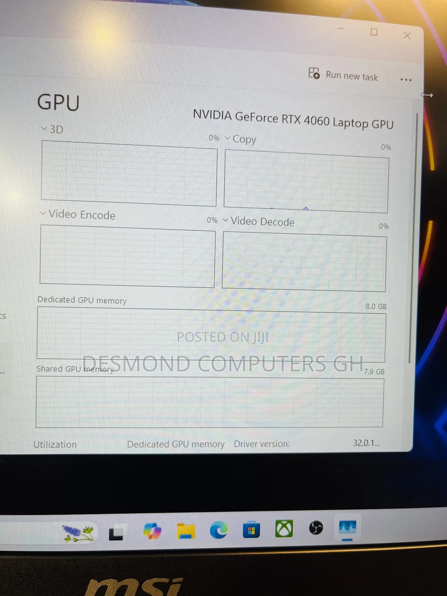 Laptop MSI Cyborg 15 16GB Intel Core i7 SSD 512GB