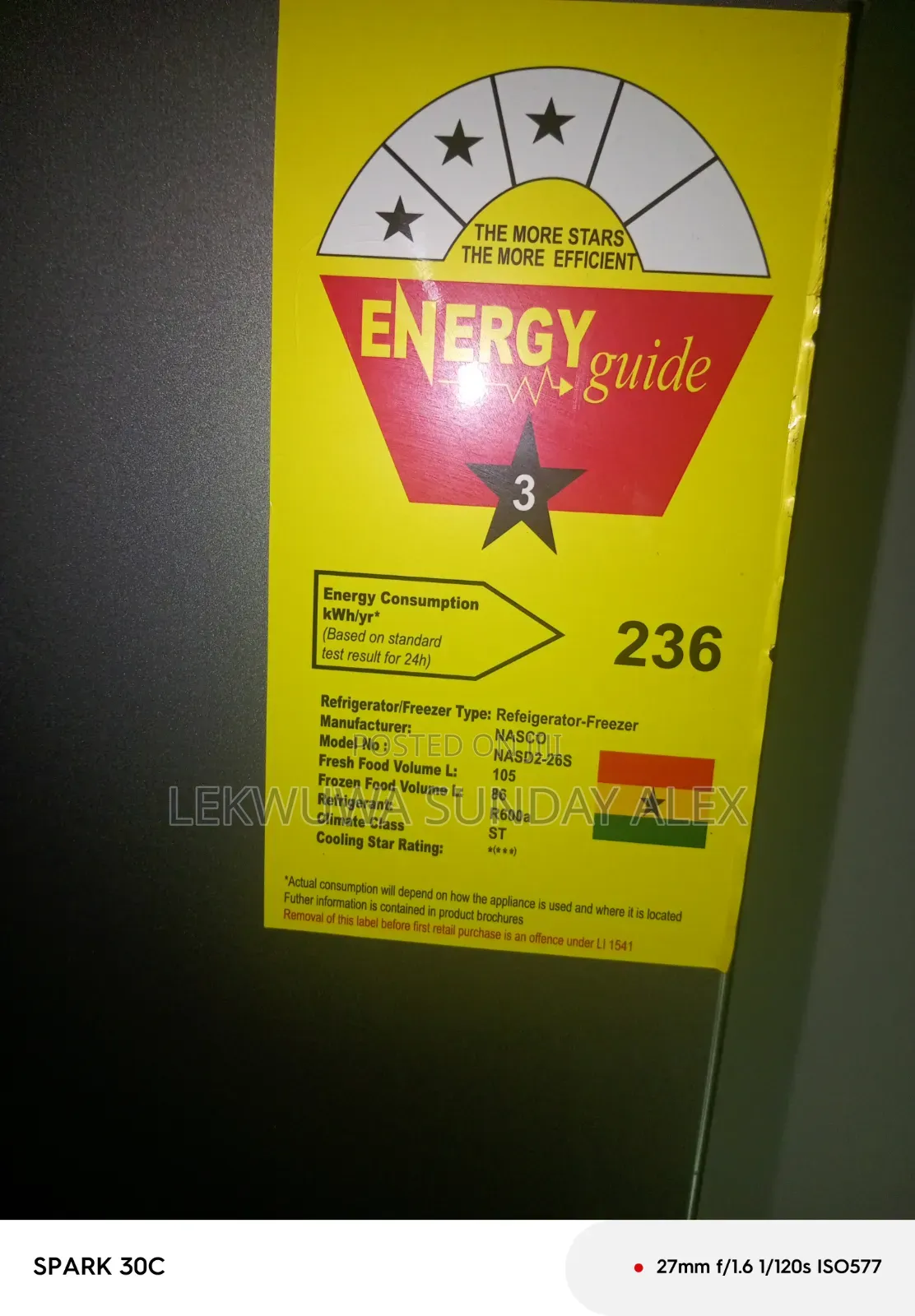Nasco Fridge