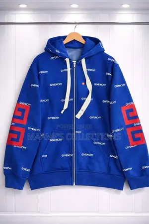 Givenchy Ocean Classic Fit Bonded Zip-Up Hoodie