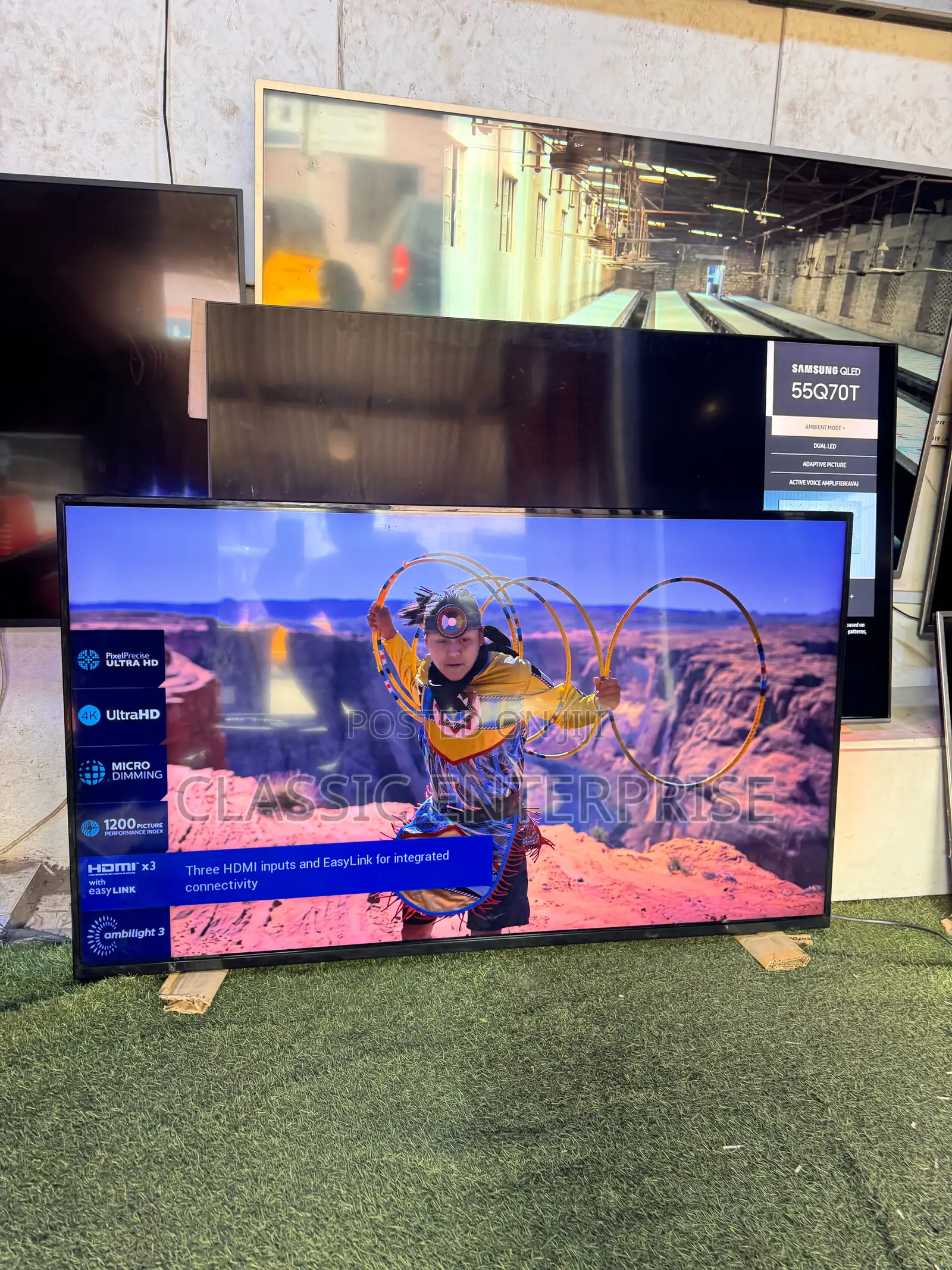 Philips 55 Inches Saphia Web Os Premium Uhd Digital Satellite Tv
