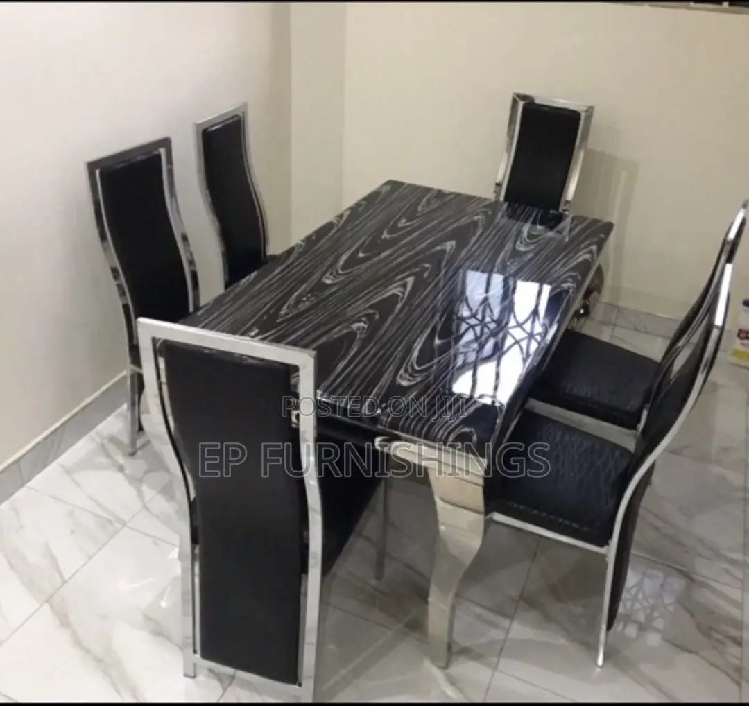 Marble Dinning (6 Chairs)