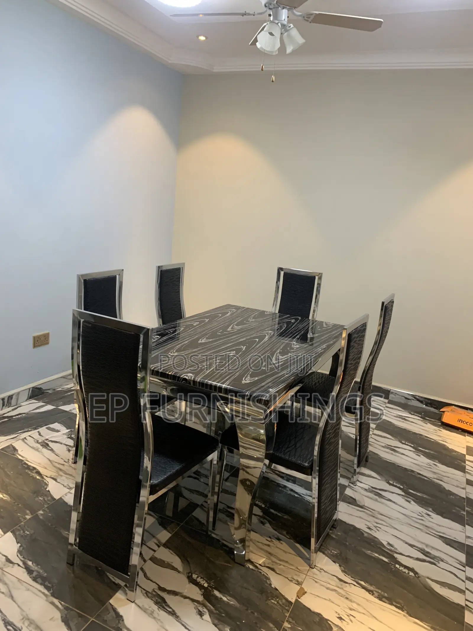 Marble Dinning (6 Chairs)