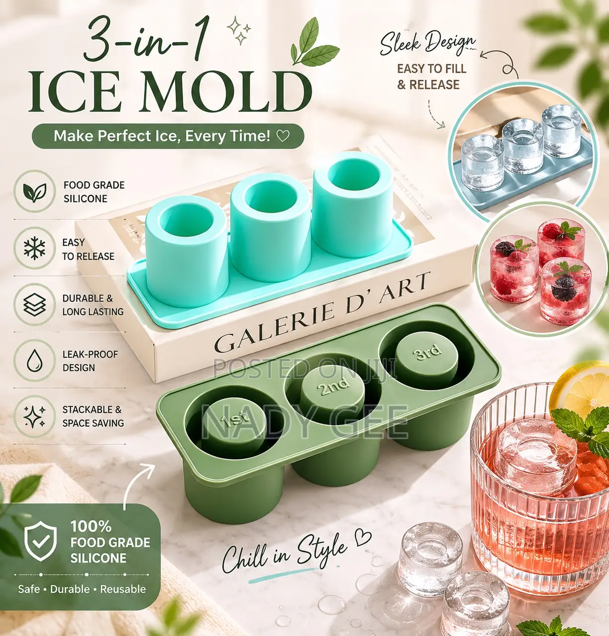 3 In 1 Silicon Ice Mold
