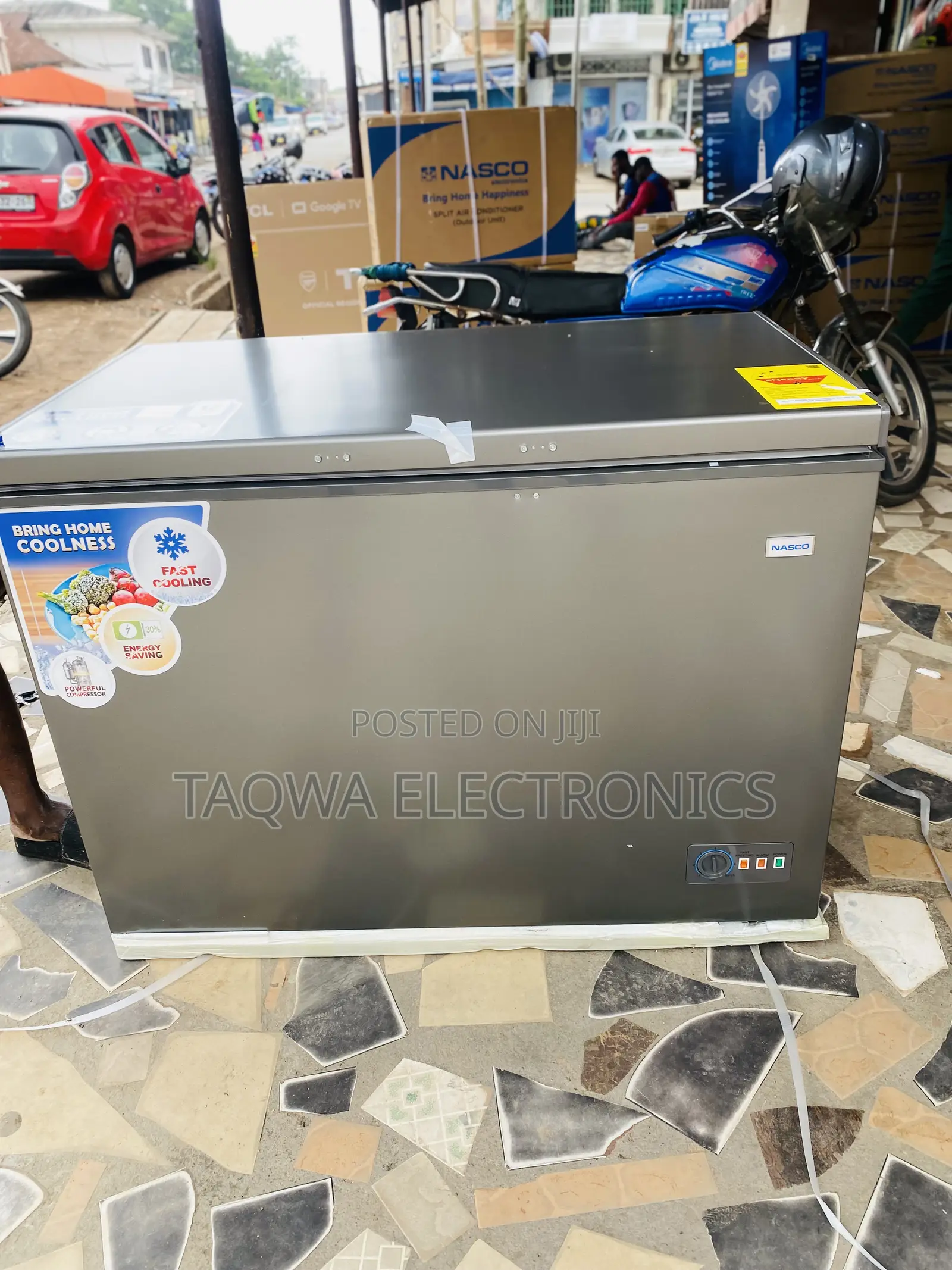 Nasco Silver Color 338 Litres Chest Freezer