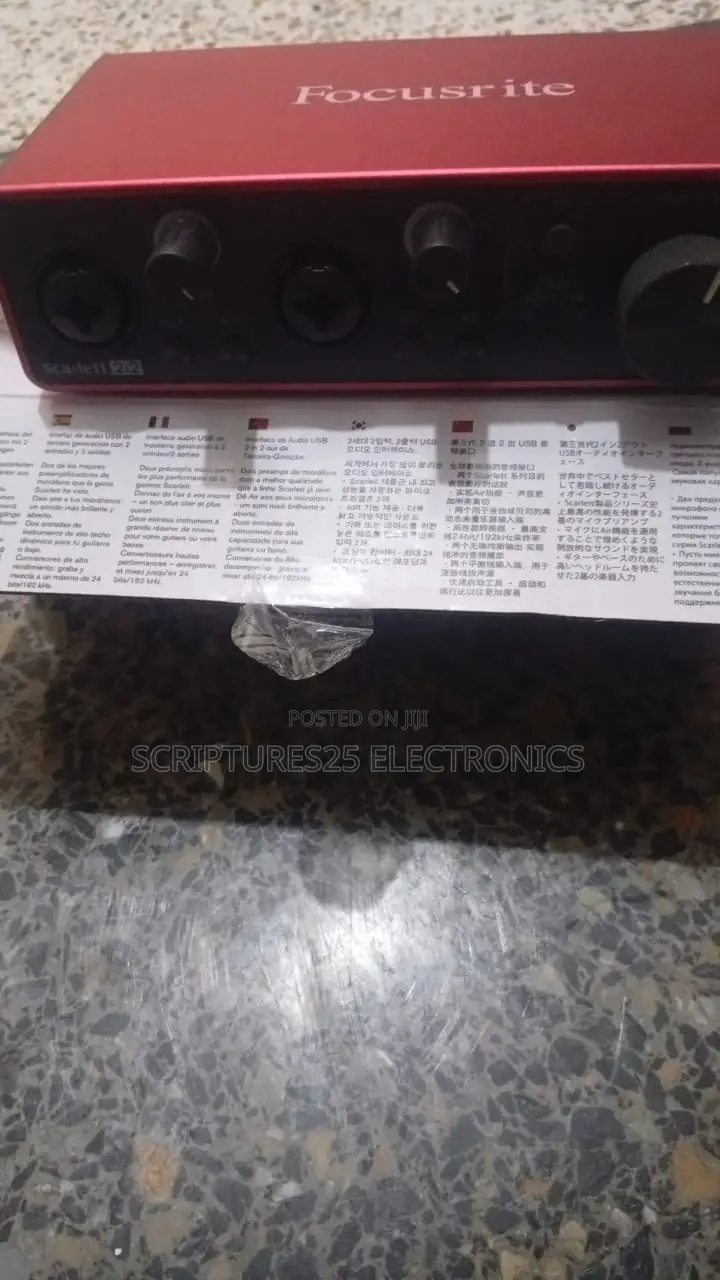 Focusrite Scarlett 2i2 3rd Gen Sound Card Soundcard