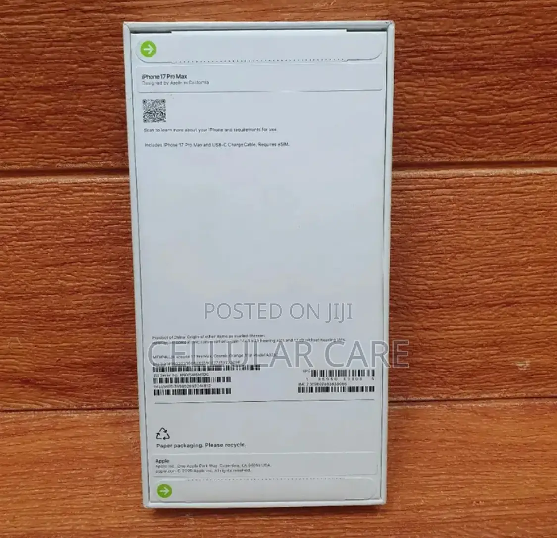 New Apple iPhone 17 Pro Max 1 TB Orange