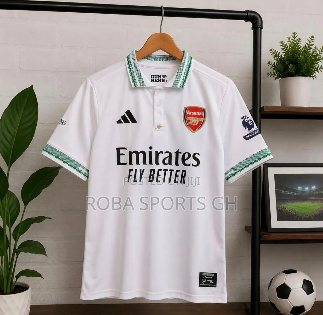 Arsenal Fan’S White Polo