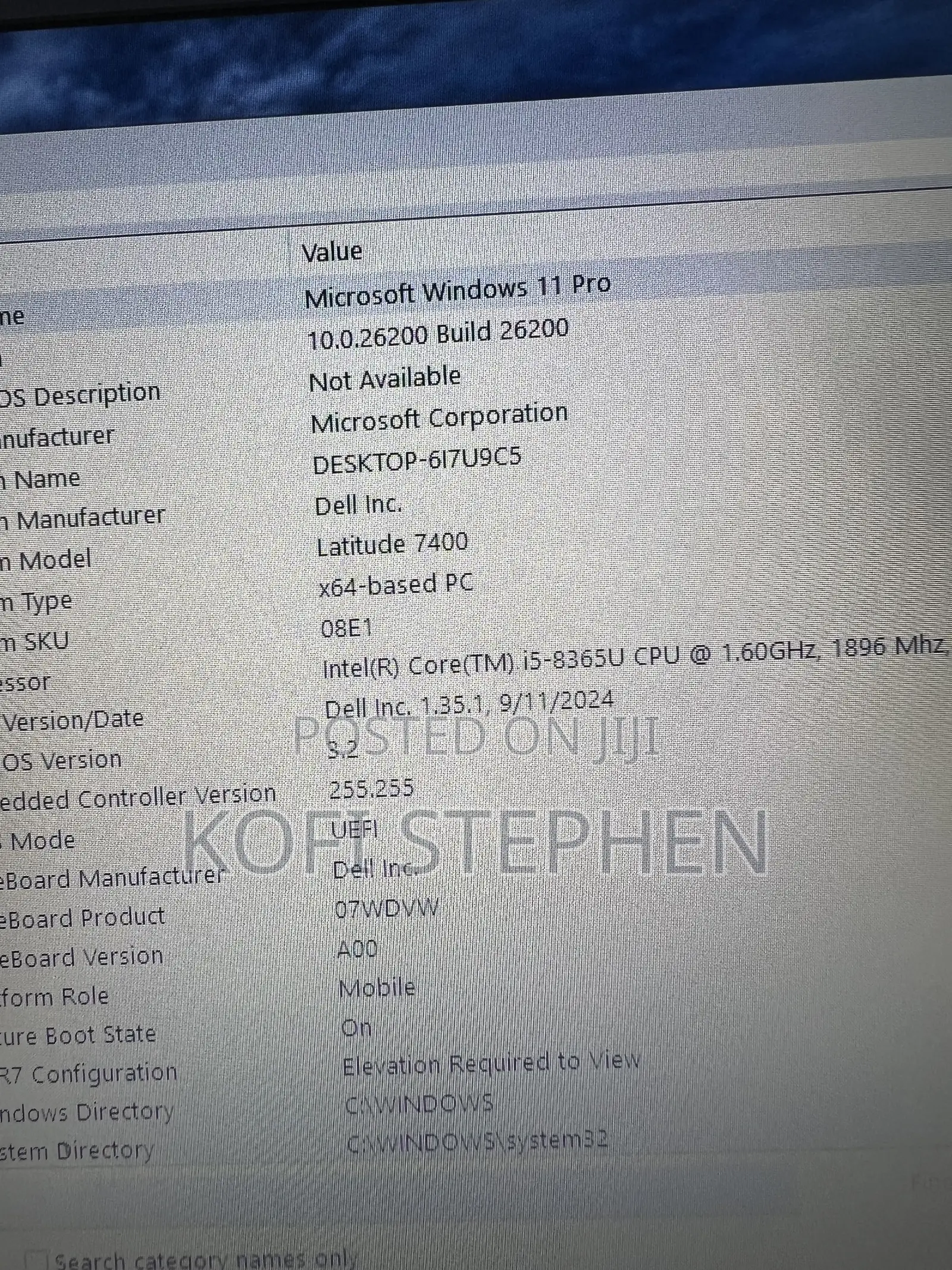 Laptop Dell Latitude 7400 8GB Intel Core i5 SSD 256GB