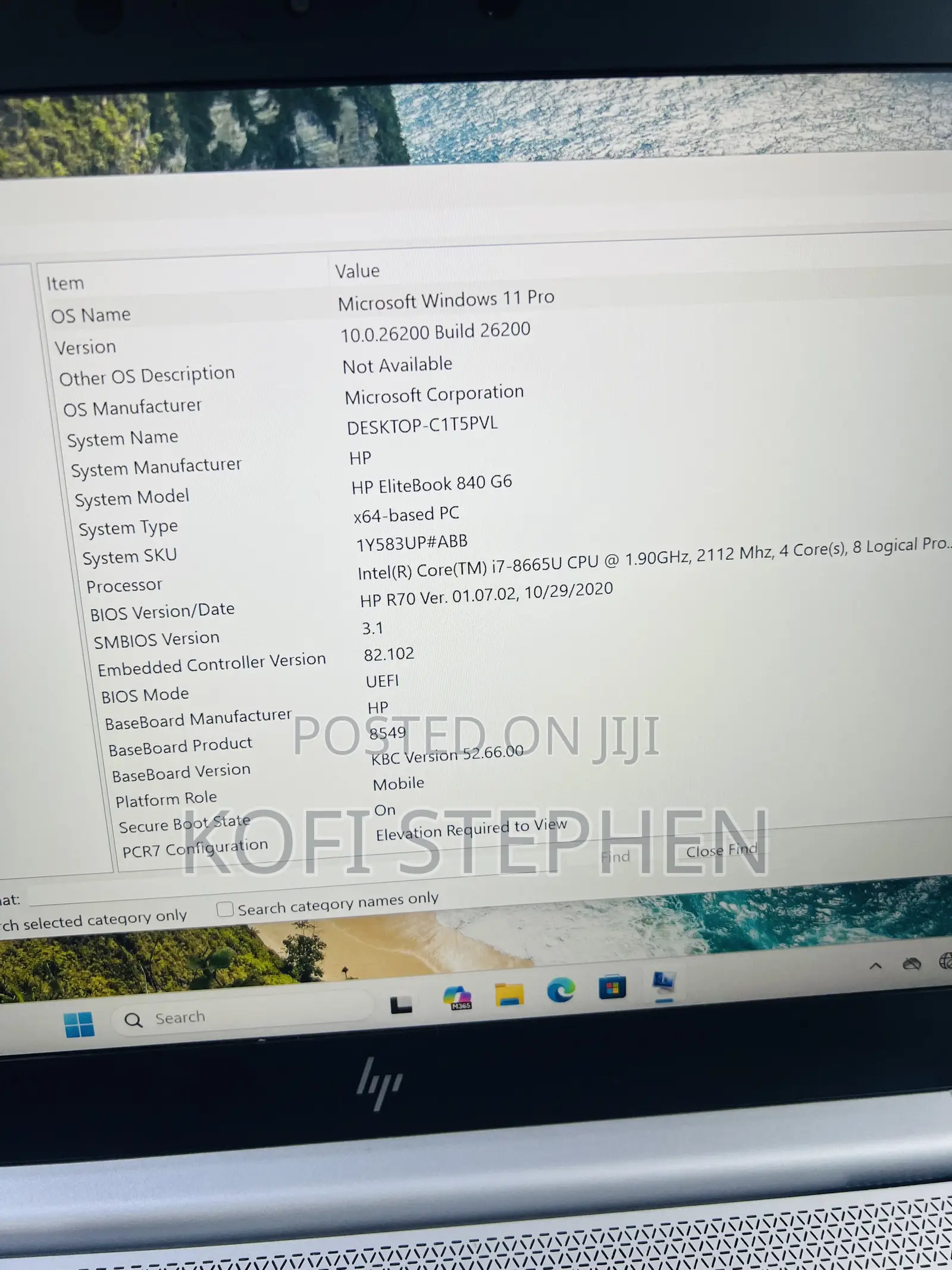 Laptop HP EliteBook 840 G6 16GB Intel Core i7 SSD 256GB