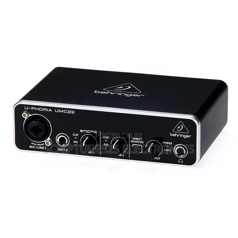 Behringer U-Phoria Umc22 Sound Card Soundcard