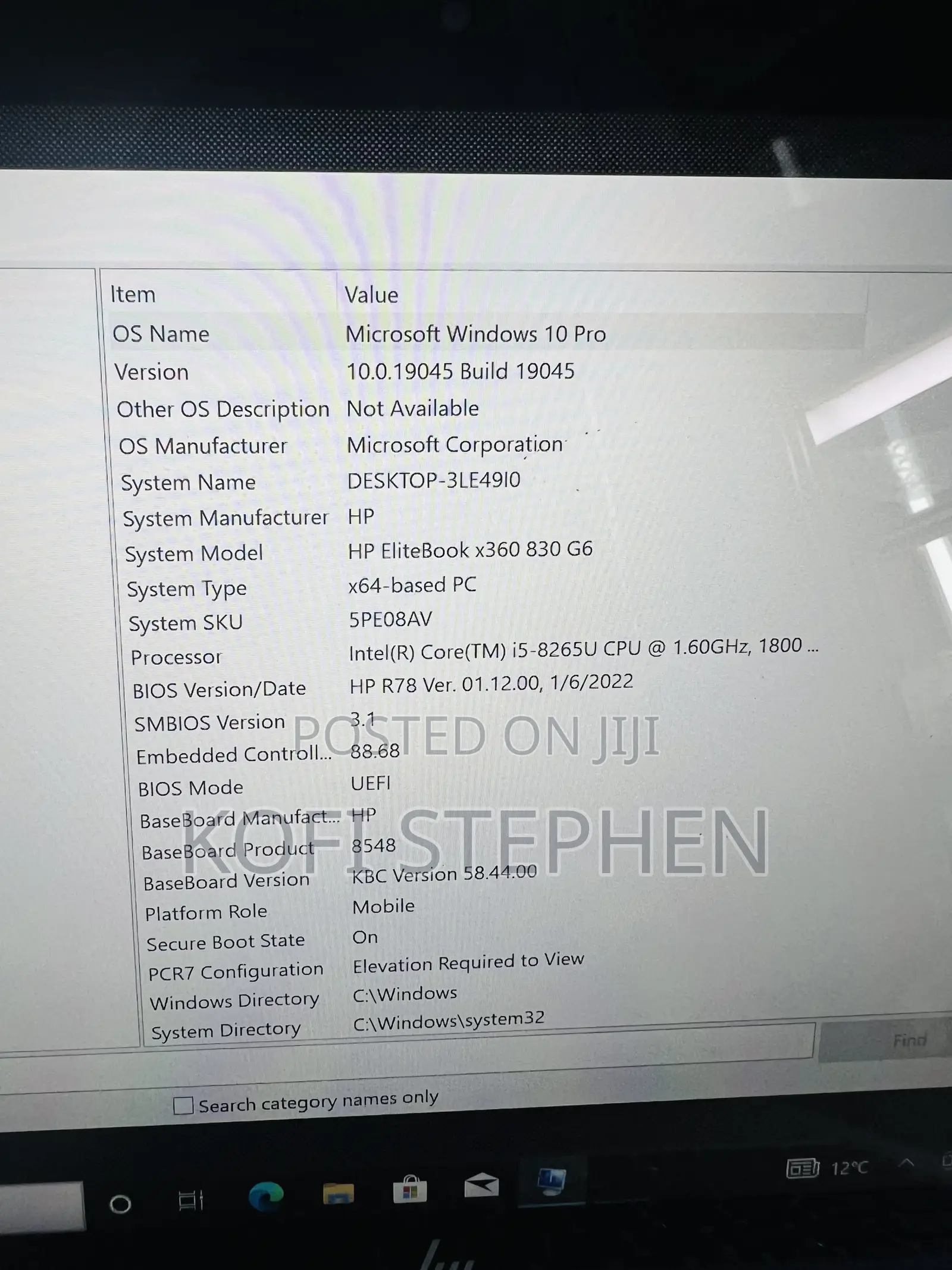 Laptop HP EliteBook x360 830 G6 8GB Intel Core i5 SSD 256GB