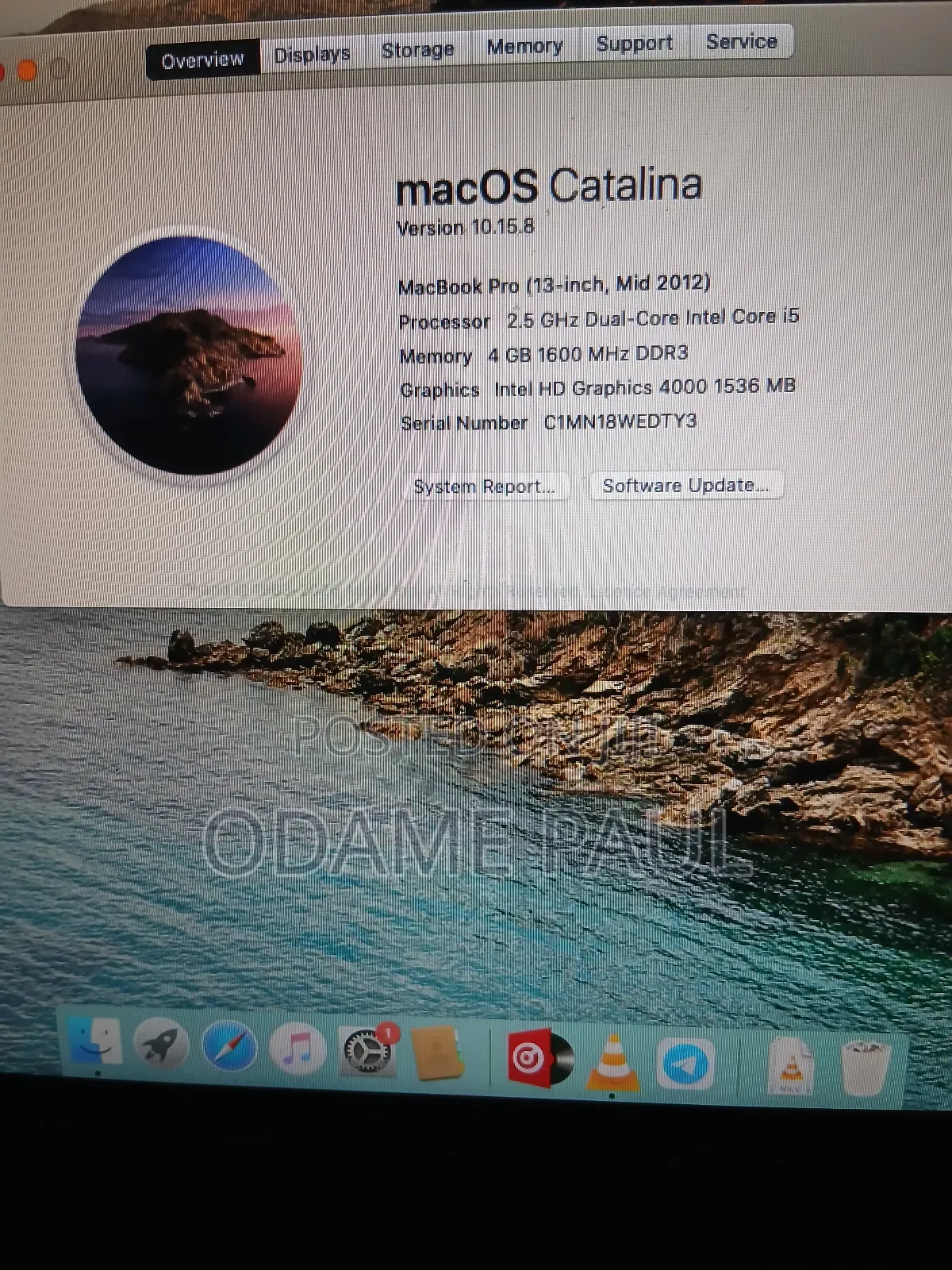 Laptop Apple MacBook Pro 4GB Intel Core i5 SSHD+SSD 500GB