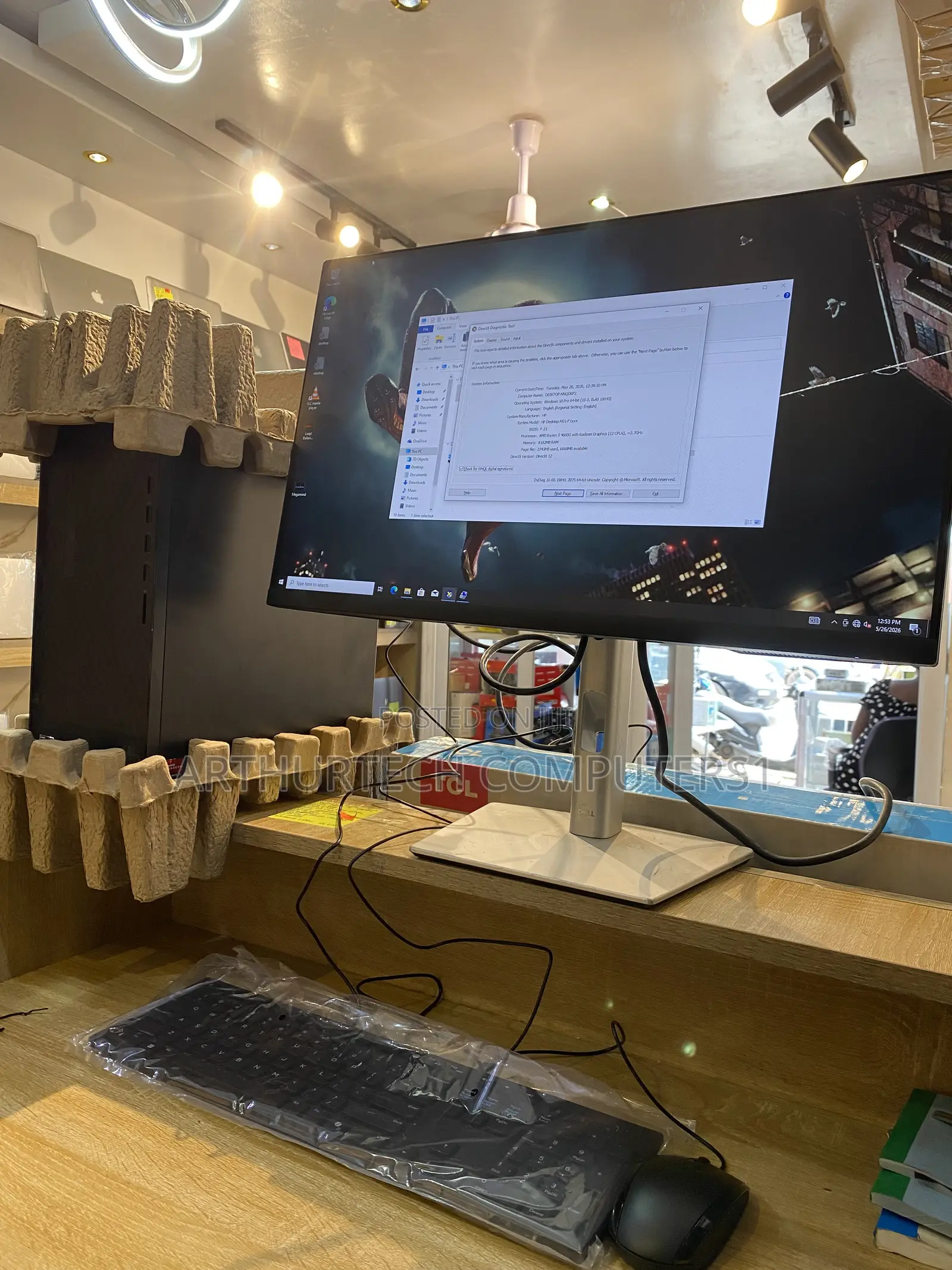 New Desktop Computer HP 8GB AMD Ryzen 5 HDD+SSD 1T