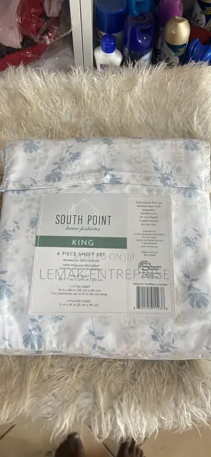 6 Piece King-Size Bed Sheet.
