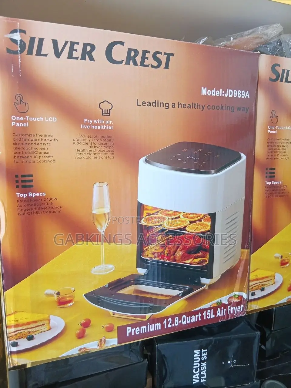 15l Silvercrest Airfryer With Transparent Window