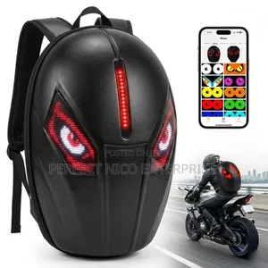 Led Motorcycle Hard Shell Backpack – Smart Display Riding Bag