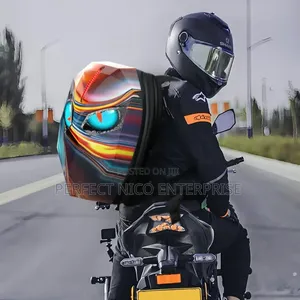 Led Motorcycle Hard Shell Backpack – Smart Display Riding Bag