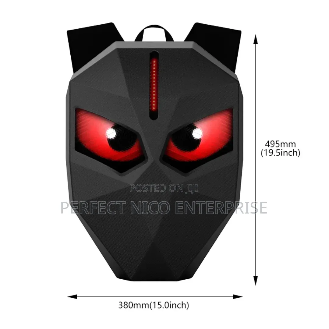 Led Motorcycle Hard Shell Backpack – Smart Display Riding Bag