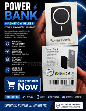 Cordless Magnetic Power Bank