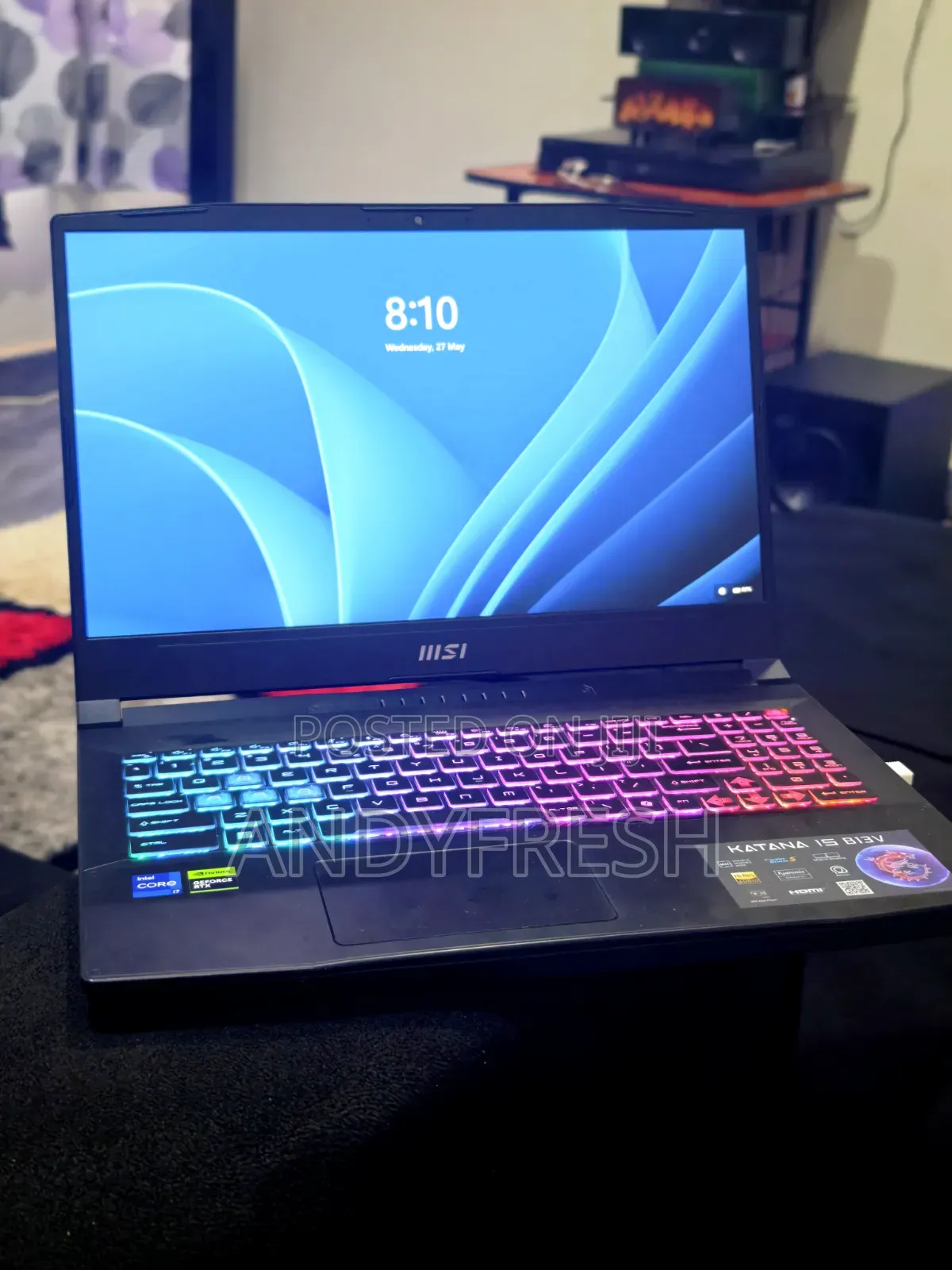 New Laptop MSI Katana 15 16GB Intel Core i7 SSD 256GB