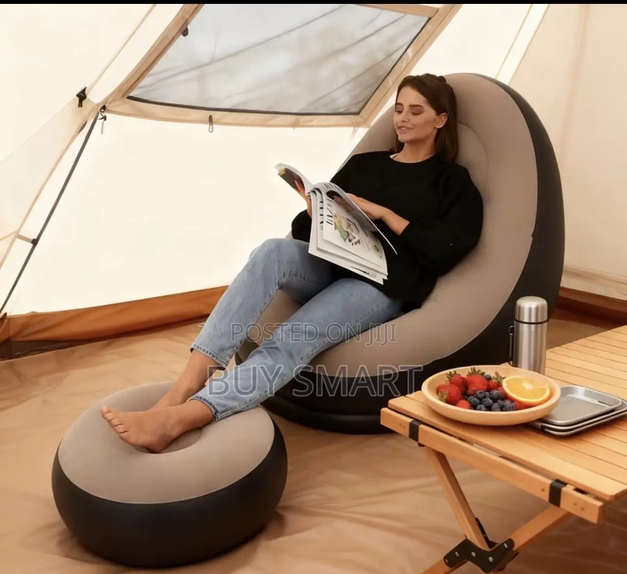 Inflatable Sofa With Footrest
